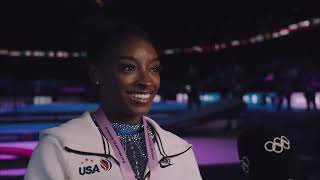 Simone Biles Interview 2023 World Championships [upl. by Barcellona738]