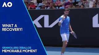 Marcel Granollers Returns Two Smashes to Win Point  Australian Open 2024 [upl. by Sheelagh]