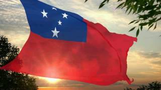 Flag and anthem of Samoa CC [upl. by Ayenat396]