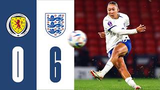 Scotland 06 England  Lionesses Miss Out On UEFA Nations League Semifinal  Highlights [upl. by Telrahc]