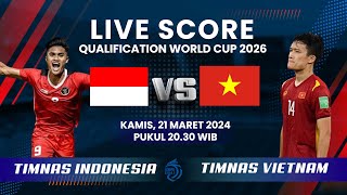 🔴Pertandingan Timnas Indonesia 1 vs 0 Vietnam di Kualifikasi Piala Dunia 2026  LIVE SCORE [upl. by Harley]