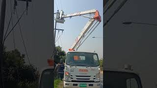 Bucket Truck NPR 130 iesco wapda electricity [upl. by Sunderland307]