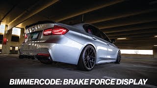 BIMMERCODE BRAKE FORCE DISPLAY FLASHING BRAKES [upl. by Burwell586]