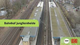 Siemensbahn Reaktivierung – Befliegung der Strecke Berlin Jungfernheide – Gartenfeld [upl. by Eihpos527]