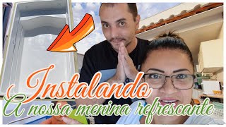 INSTALANDO A PISCINA  PRIMEIROS PASSOS PARA COLOCAR A NOSSA MINI REFRESCANTE  Viviane Magalhães [upl. by Ahcsatan453]