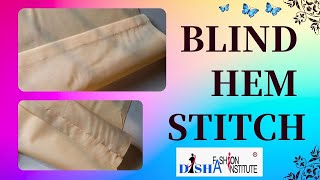 Blind Hem Stitch by Hand  Easy Method  Step by Step [upl. by Eeroc]