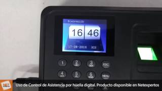 Reloj Control de Asistencia Biométrico  Carga y descarga datos [upl. by Priscilla745]