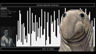 sorting algorithm visualizer lets play 120 fps HD no commentary [upl. by Jaal]