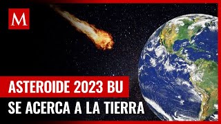 Telescopio capta al asteroide 2023 BU acercándose a la Tierra [upl. by Nahsab]