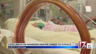 5 stillbirths have been caused by congenital syphilis in North Carolina this year [upl. by Hakon752]