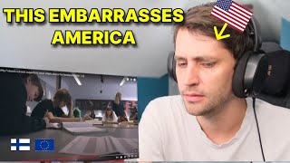 American reacts to why Finland schools way outperform American schools [upl. by Atram]