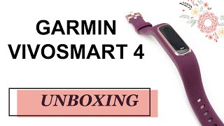 Garmin Vivosmart 4 Unboxing HD 0100199521 [upl. by Latihs]