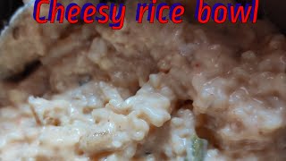 Cheesy rice recipe using left over fried rice [upl. by Onitrof]