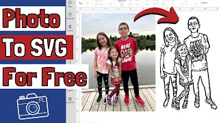 How To Turn a Photo Into an SVG for FREE to use in Cricut Design Space [upl. by Dnilazor]