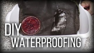 DIY Waterproofing  Waxed Canvas cotton leather [upl. by Koal]