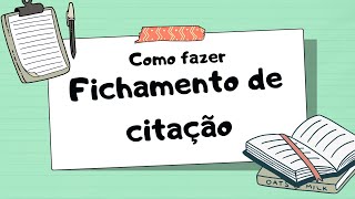 Como fazer fichamento de citação  normas ABNT atualizadas [upl. by Aneehc]