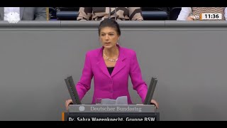 Was Wagenknecht am Ende sagt lässt alle sprachlos zurück BSW Sahra Wagenknecht im Bundestag [upl. by Eilsel]