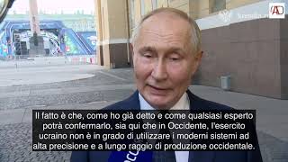 Missili NATO a lungo raggio La dichiarazione di Vladimir Putin ITA [upl. by Lotsirhc]