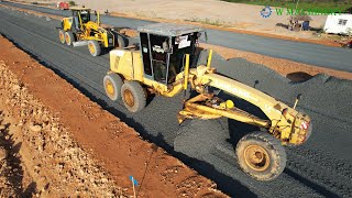 Wonderful Liugong Motor Grader Spreading Gravel Techniques Foundation Activities Building Roads [upl. by Ynohtnaeoj]