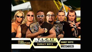 Story of The Dudley Boyz vs Edge amp Christian vs The Hardy Boyz  WrestleMania 17 [upl. by Ylrae458]