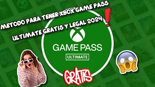 CONSIGUE XBOX GAME PASS ULTIMATE GRATIS Y LEGAL EN 2024 ACTUALIZADO [upl. by Hoashis616]