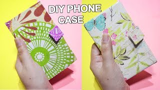 DIY PHONE CASEHow To Make Phone Case Made Out of Cardboard [upl. by Naujad]