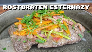 ROSTBRATEN ESTERHAZY  SCHMORSPEZIALITÄT aus dem BURGENLAND  BBQVideo  0815BBQ [upl. by Loseff]