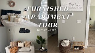 Realistic Furnished Apartment Tour 2023  Living Alone For The First Time [upl. by Akihsay]