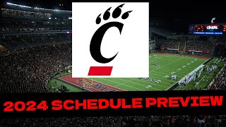 Cincinnati 2024 College Football Schedule PreviewProjected Record [upl. by Anella]