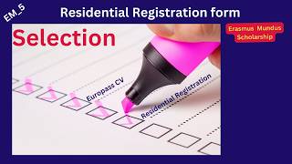 EM5 Residential Registration Form for Erasmus Mundus scholarship 2025  Shiva Gyawali [upl. by Lupita]