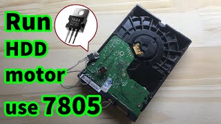 Run HDD motor without ESC  uses 7805 [upl. by Mclaurin427]