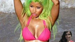 Nicki Minaj Sings Spanish on Romeo Santos quotAnimalesquot Official Music Video   review [upl. by Eiramanna]