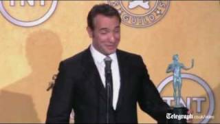 Jean Dujardin sings Marseillaise after SAG win [upl. by Adil]