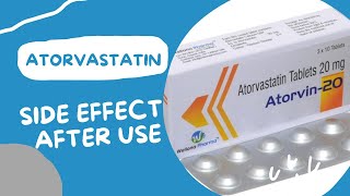 atorvastatin tablets 20 mg uses and side effect [upl. by Mungam]