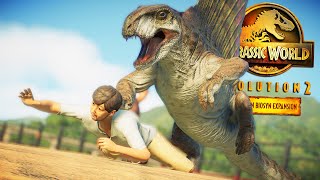 DIMETRODON SHOWCASE  All Skins Animations amp Breakout  Jurassic World Evolution 2 Dominion [upl. by Duwad]