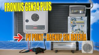 Demostración PV Point en el Fronius GEN24 Plus Backup sin Batería [upl. by Sicular]