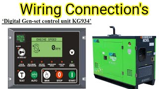 Kirloskar Koel green KG934 Generator Control wiring  Koel Green DG control panel wiring [upl. by Lamhaj122]