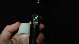 Testing Glowing GITD Silicone Diffuser of Lumintop EDC18 🔦 High CRI 18650 EDC Pocket Flashlight [upl. by Brewster374]