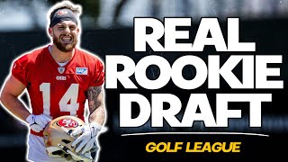 Real 2024 Rookie Draft REAL LEAGUE REAL MONEY  Dynasty Football [upl. by Wendelin]