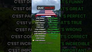 quotQUIZ ANGLAISquot 🇺🇸11 phrase du quotidien ✅ english quiz coursdanglais apprendreanglais anglais [upl. by Elston]