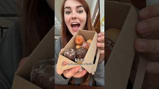 Everything I ate at Tim Hortons in Canada foodie shorts eating fastfood canada donuts coffee [upl. by Llehcram]