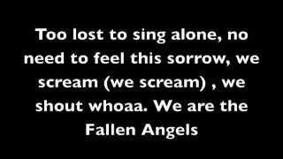 Fallen Angels Lyrics Black Veil Brides [upl. by Adnor]