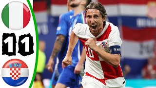 Italy Vs Croatia 11  All Goals amp Highlights  UEFA EURO 2024 [upl. by Mloc]