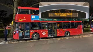 Night Bus Route N11  Fulham Broadway  Victoria Coach Station [upl. by Tabor163]