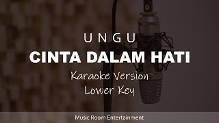 Ungu  Cinta Dalam Hati Lower Key Karaoke Version [upl. by Atiuqiram]