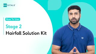 How to Use Stage 2 Hair Loss Solution Kit For Men  HK Vitals [upl. by Duile]