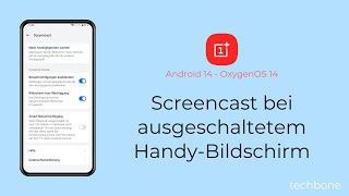 ScreencastÜbertragung bei ausgeschaltetem HandyBildschirm  OnePlus Android 14  OxygenOS 14 [upl. by Anitrak]