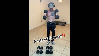 ‼️6 sets of this Dropset‼️ 56yearsold motivation [upl. by Ecneps330]