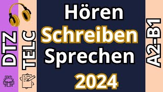 DTZ TELC A2B1 Hören Schreiben amp Sprechen Modelltest 2  2024 [upl. by Jennee]