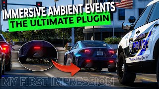 New Immersive Ambient Events In GTA 5 LSPDFR  A First Look [upl. by Eatnuhs918]